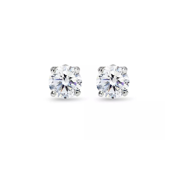 6mm Bling Stud Earrings - Picture 2 of 4
